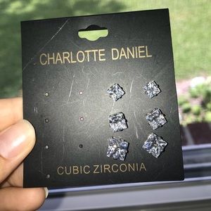 Cubic Zirconia Diamond Earrings